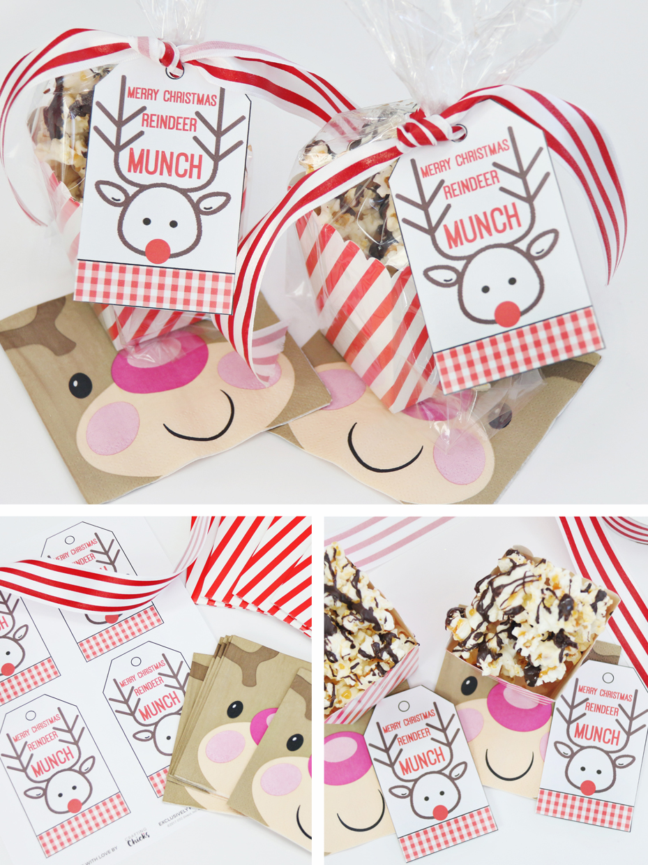 Reindeer Munch Snack Mix Gift Tag