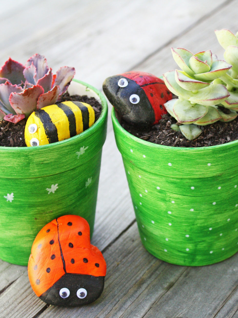 Kids Painted Rock Garden