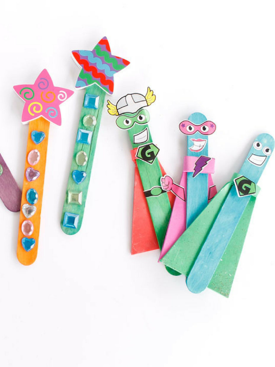 Easy Popsicle Stick Kids' Craft Ideas