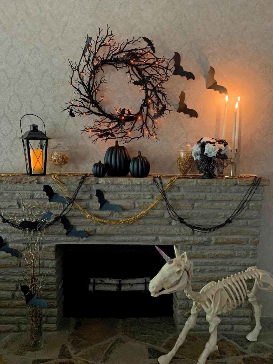 Truly Haunting Halloween Mantel