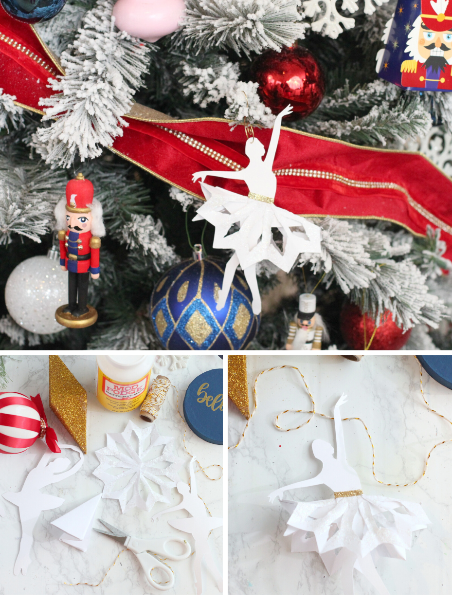 DIY Snowflake Nutcracker Ballerina Ornament