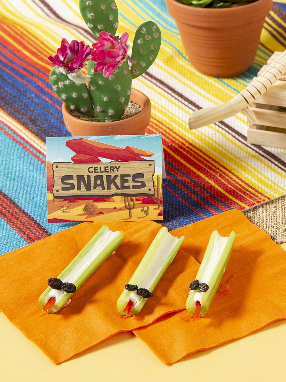 Celery Stick Snake Snacks