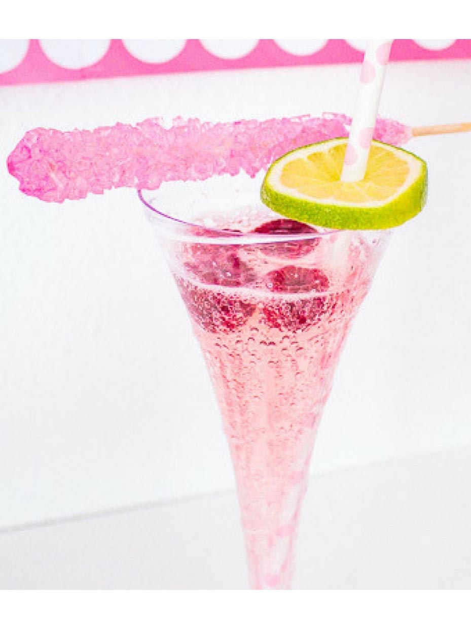 Sparkling Pink Galentine's Day Mocktail Recipe