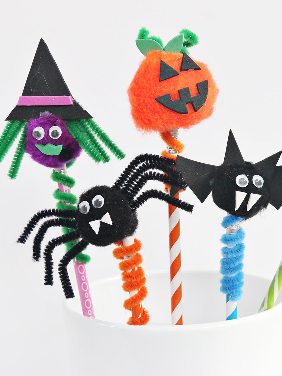 Monster Bunch Pencils (Pack of 12) Halloween Craft Supplies