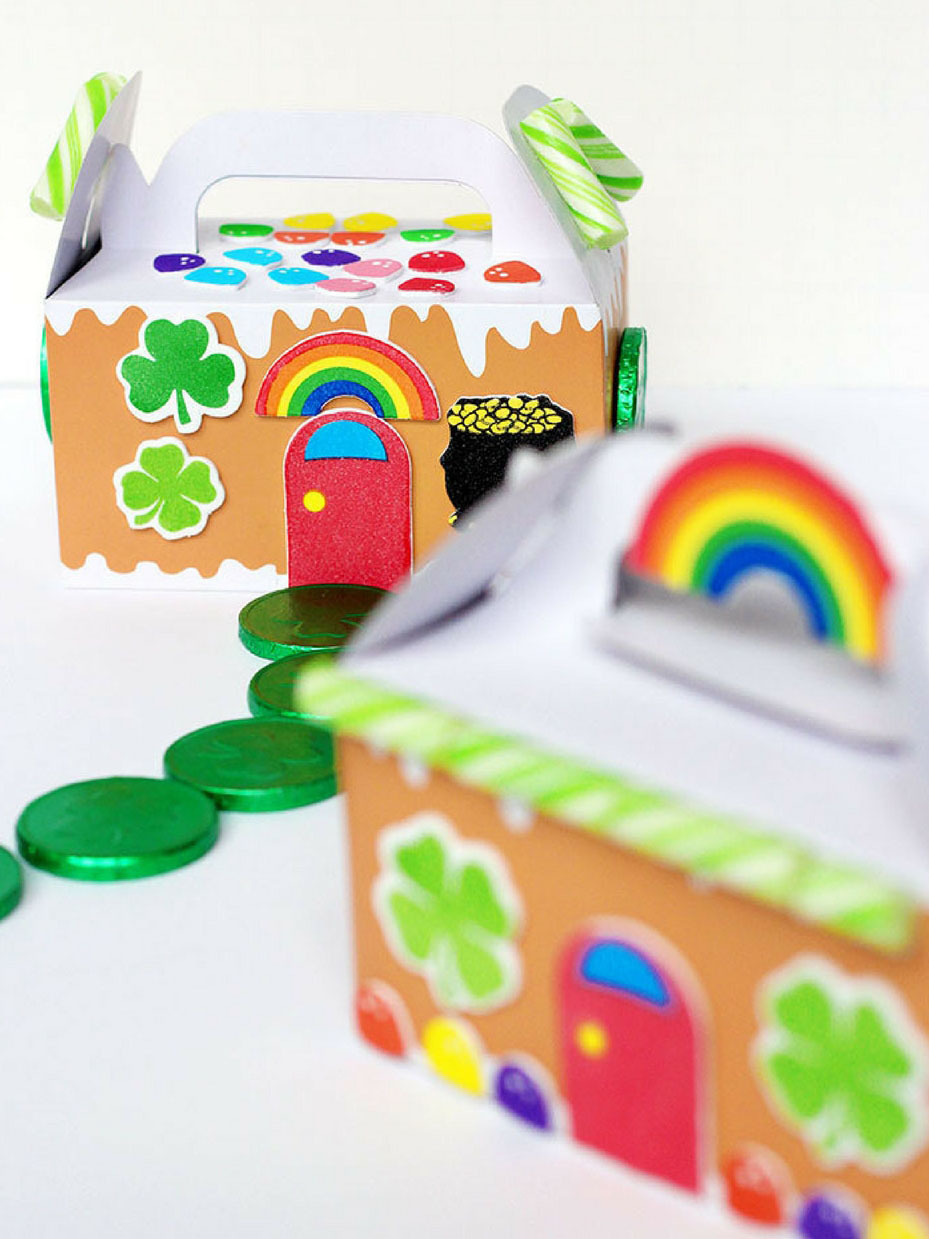 St. Patrick's Day Gingerbread House