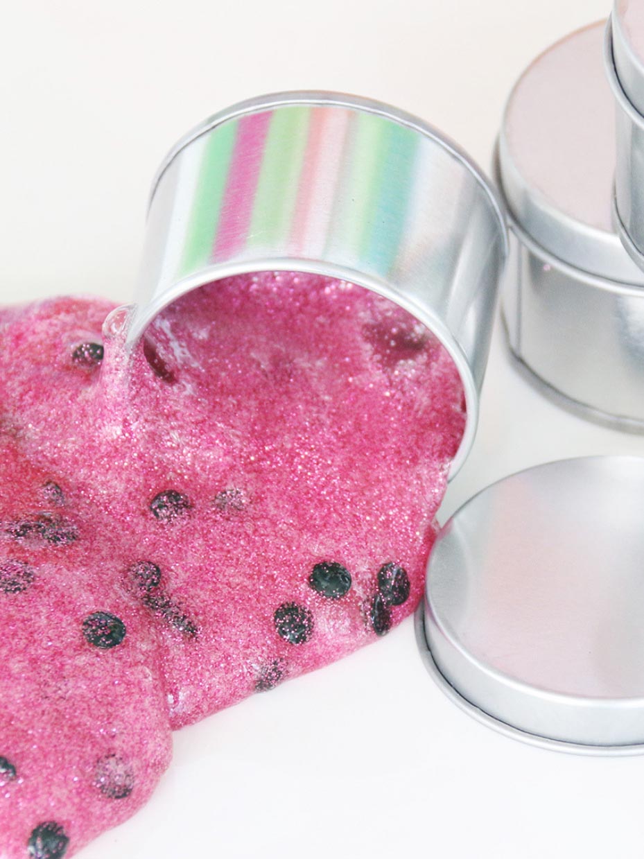 Super Simple Glitter Slime Recipe - 2paws Designs