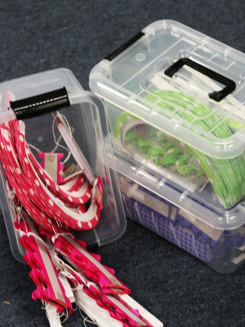 Storing 3-D Classroom Decorations