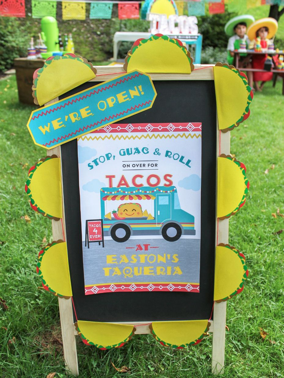 Taco Truck Birthday Party Printable Pack | Fun365