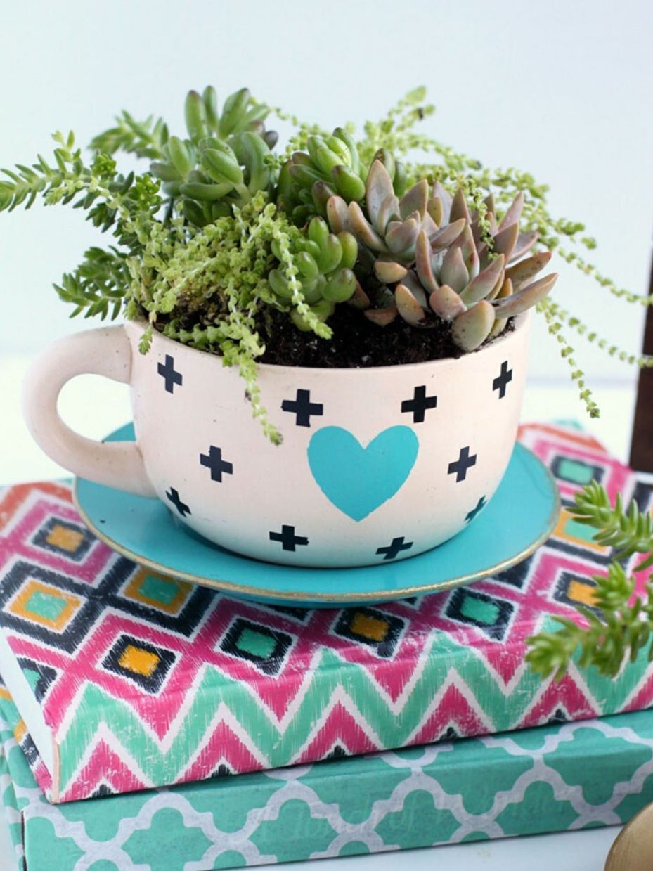 Succulent Teacup Planter