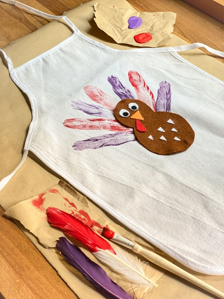 Felt Turkey Thanksgiving Apron