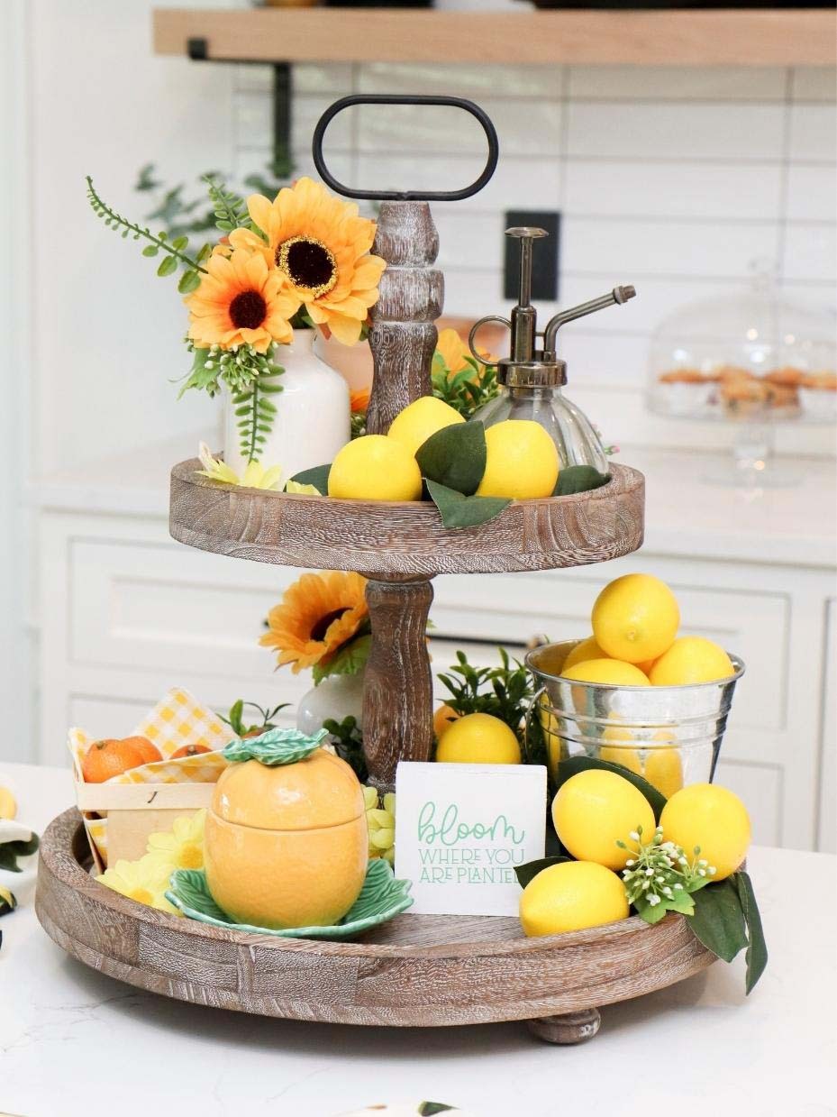 Spring Tiered Tray Styled 5 Ways | Fun365