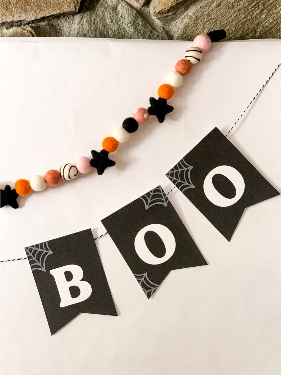 Halloween "BOO" Banner