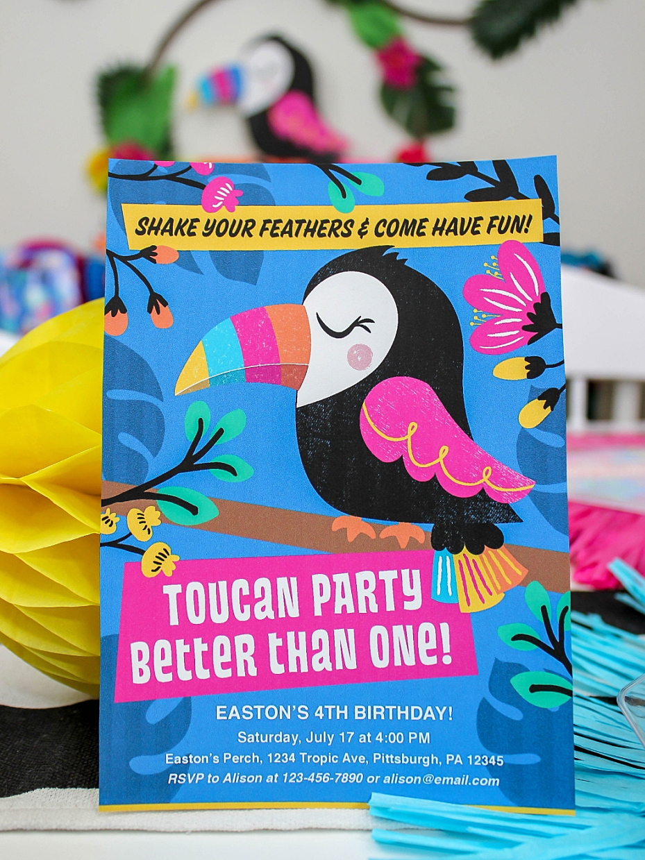 Toucan Party Invitation