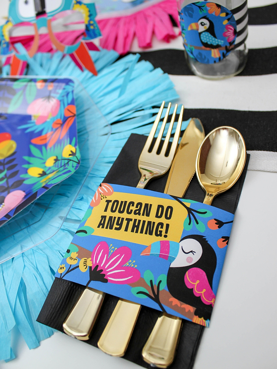 Toucan Party Napkin Wraps