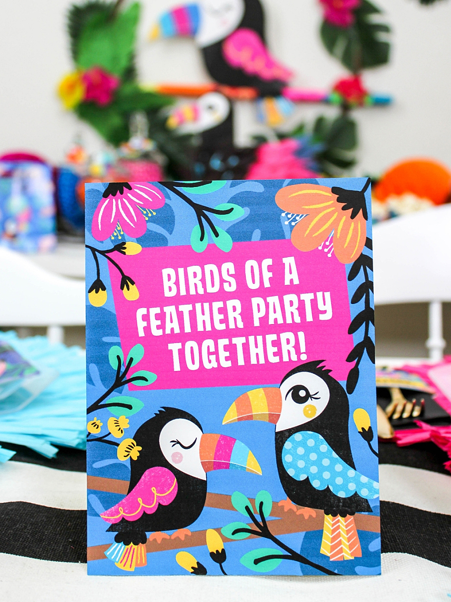 Toucan Party Tabletop Sign