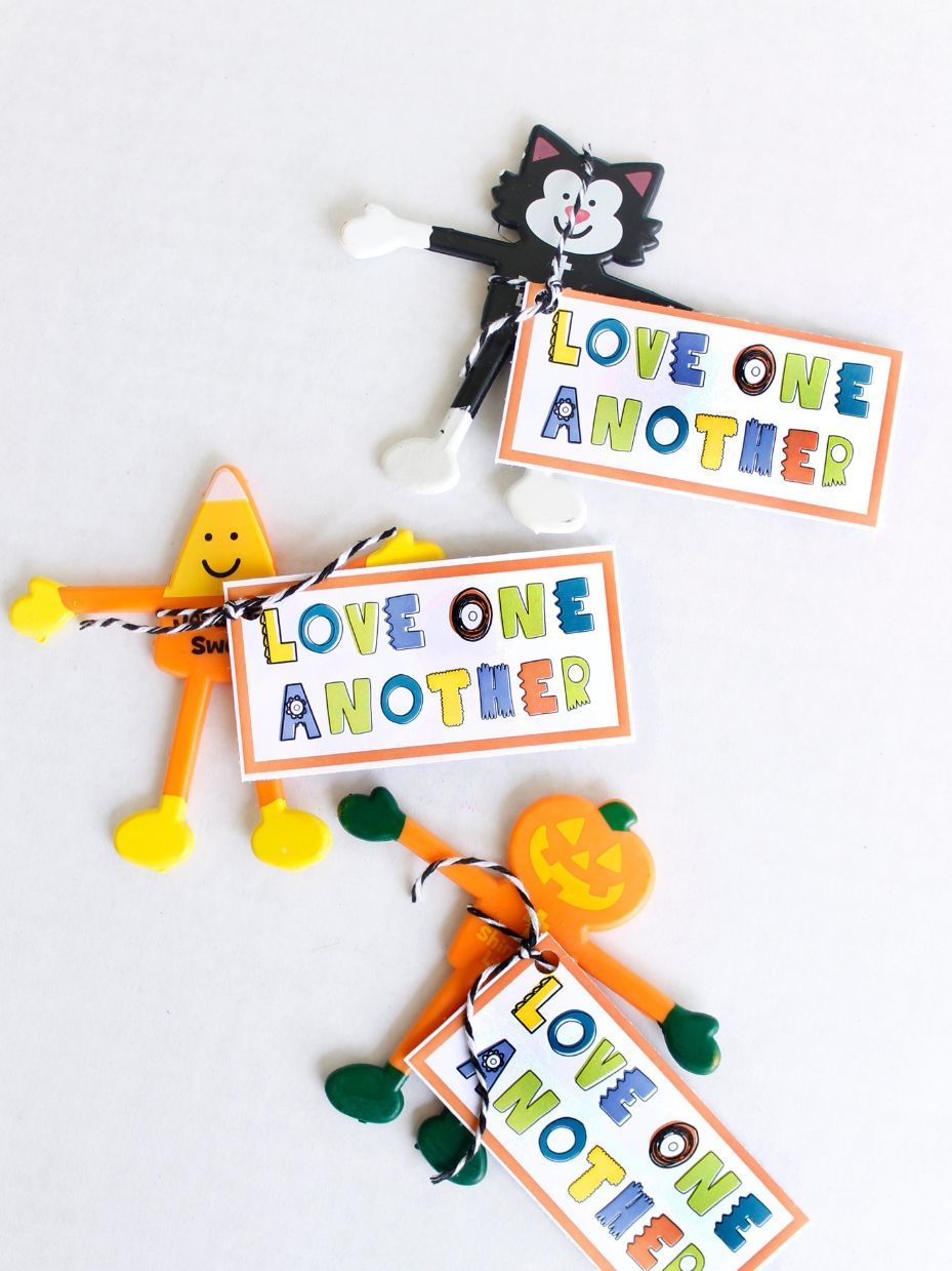 "Love One Another" Printable & Halloween Bendables