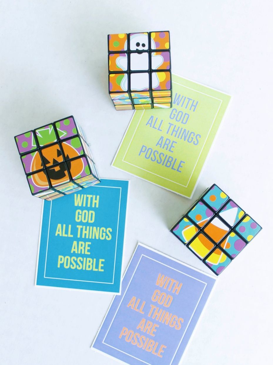 "With God All Things Are Possible" Printable & Puzzle Cubes