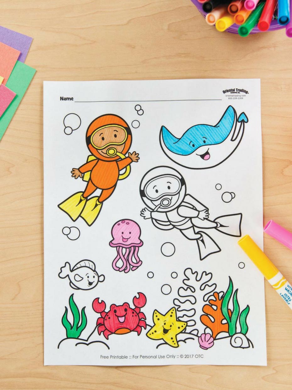 Under the Sea Coloring Page