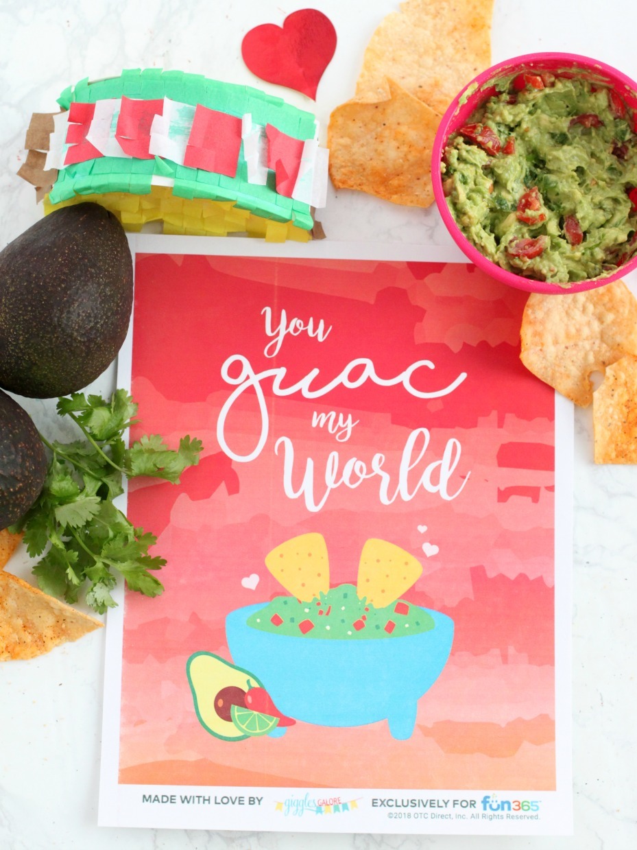 You Guac My World Valentine Fiesta Printable
