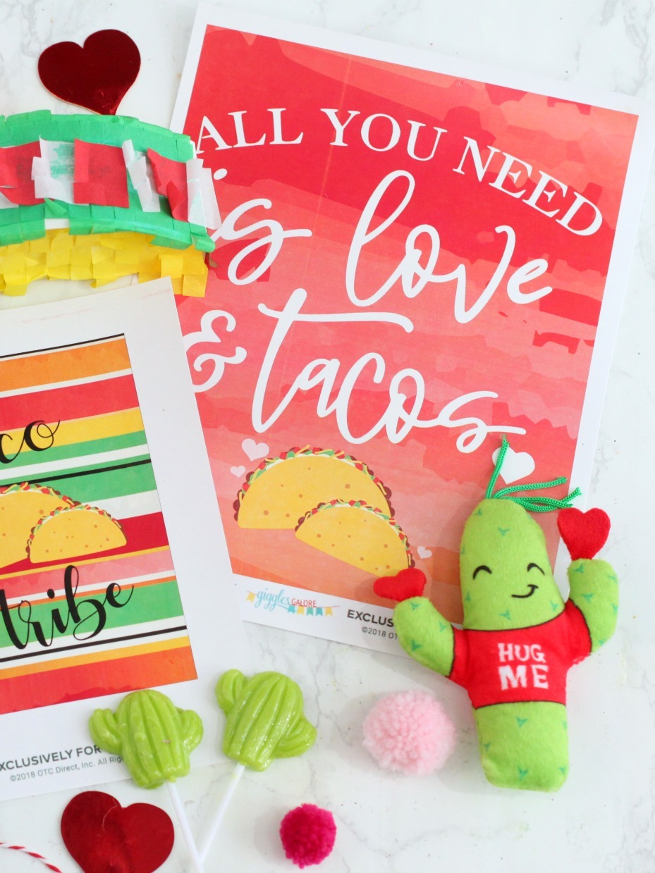 All You Need is Love & Tacos Valentine Fiesta Printable
