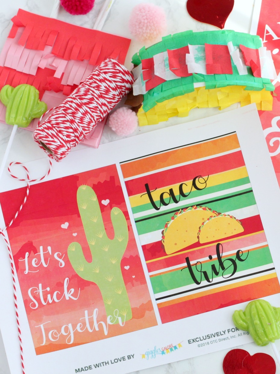 Taco Tribe Valentine Fiesta Printable