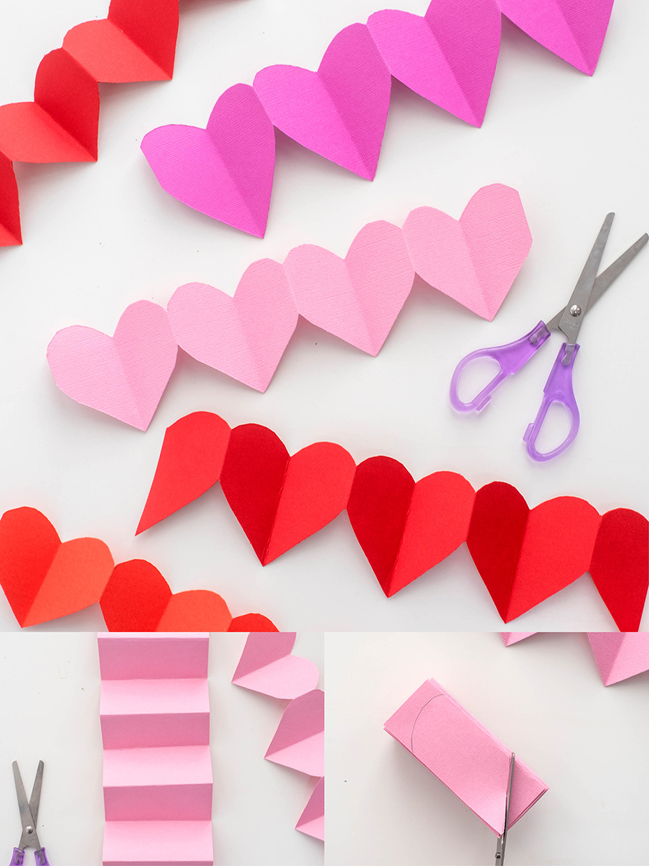 Paper Heart Chain, Kids' Crafts, Fun Craft Ideas