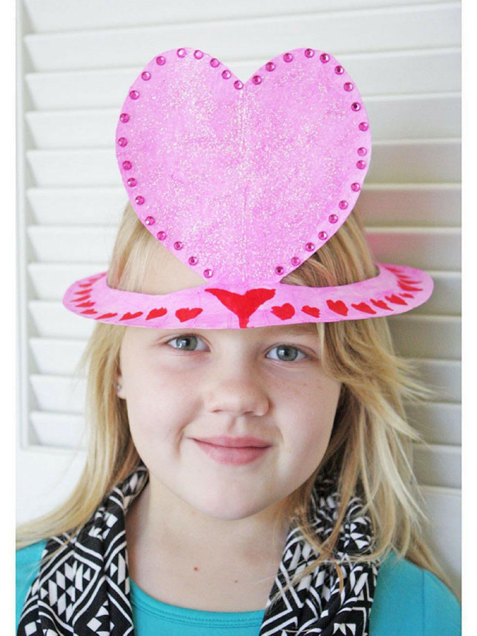 Valentine Heart Hat Kids' Craft
