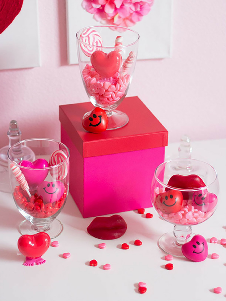 Valentine's Day Candy Terrariums
