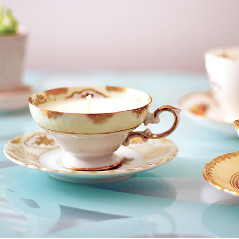 Antique Teacup Candles