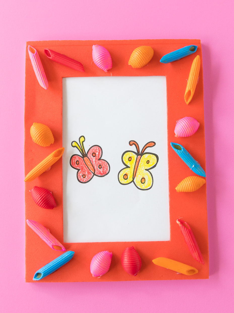 Add Painted Pasta Shapes