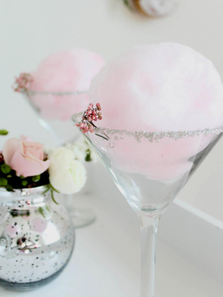 Cotton Candy Signature Wedding Cocktail