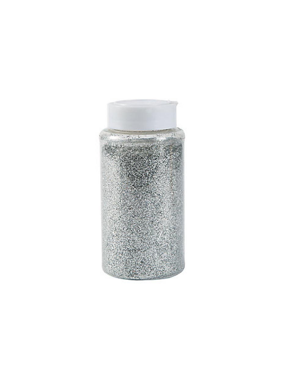 Silver Glitter Accent