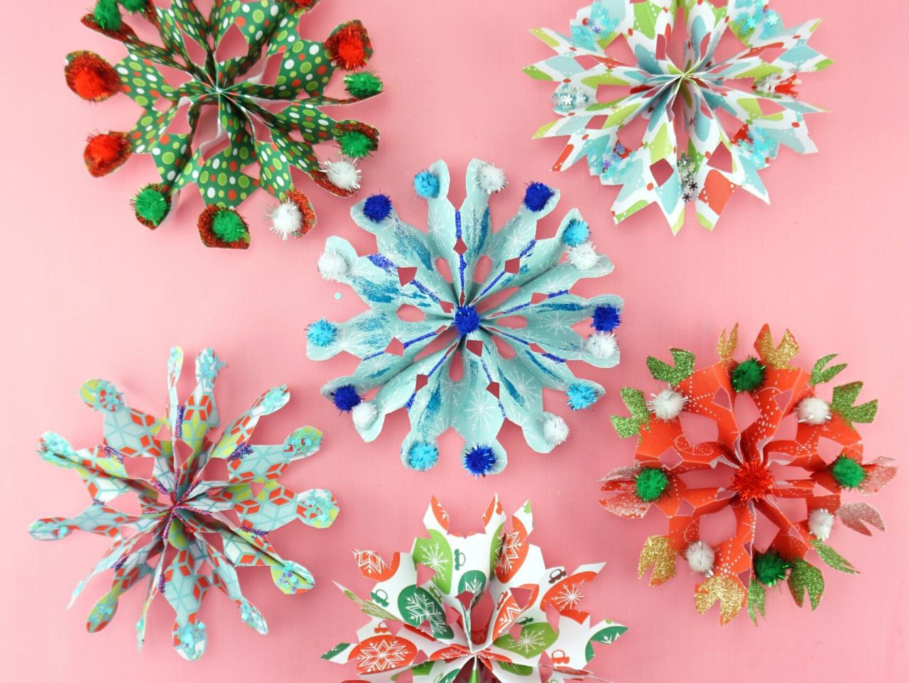 How to Make 3D Snowflakes