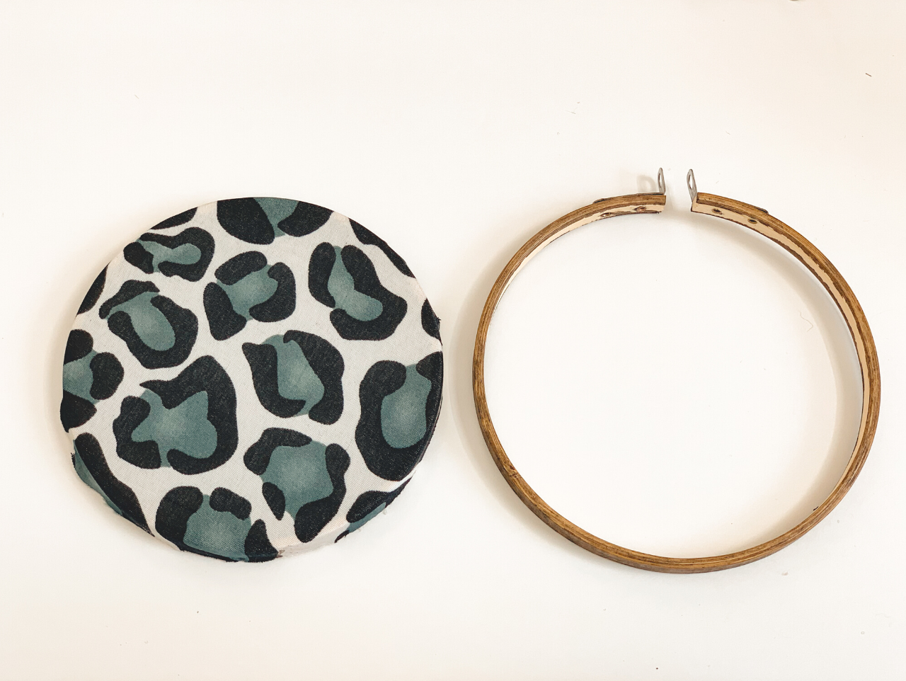 Animal hot sale print hoops