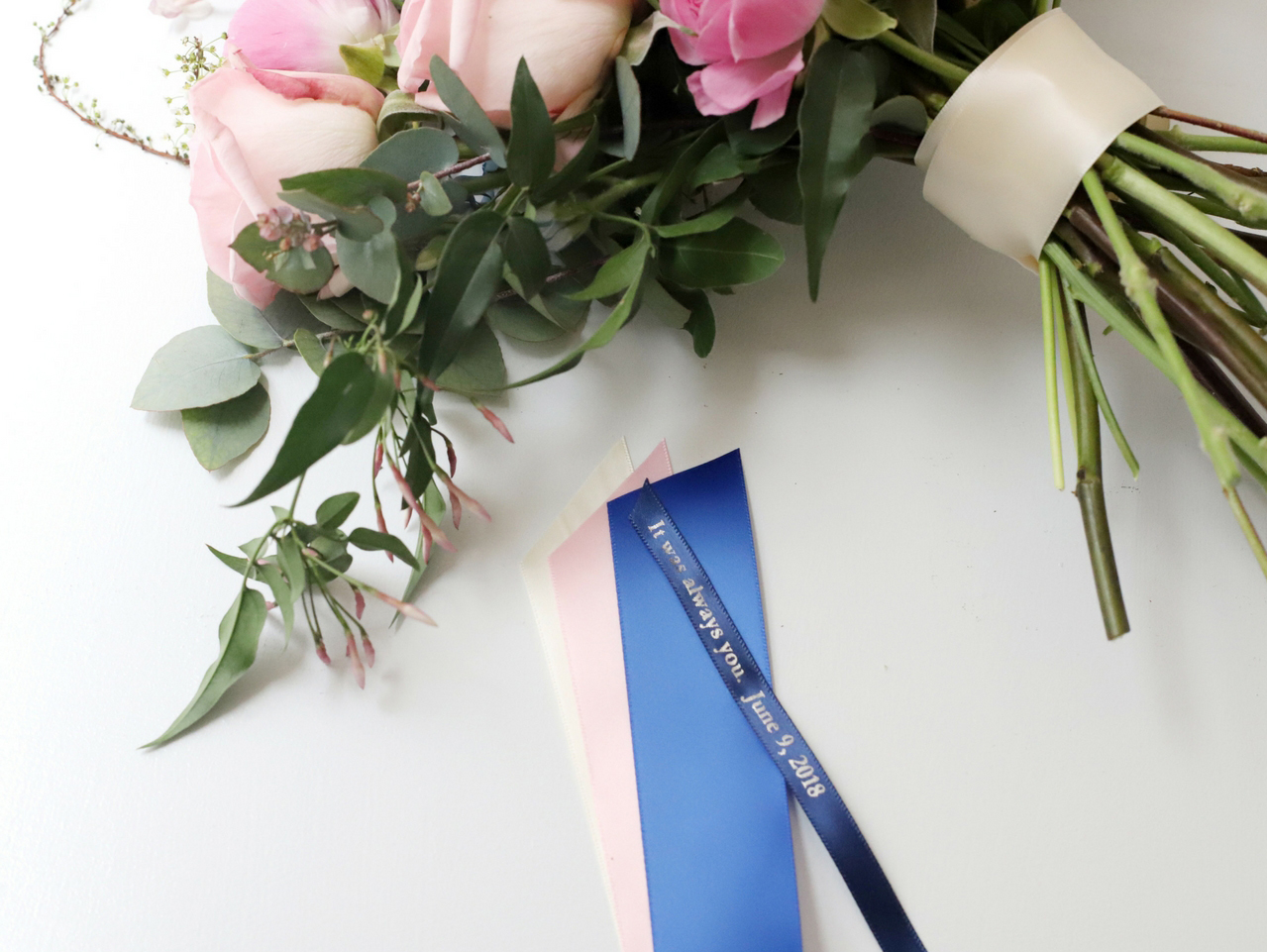 How to Wrap a Wedding Bouquet with Ribbon Step-By-Step