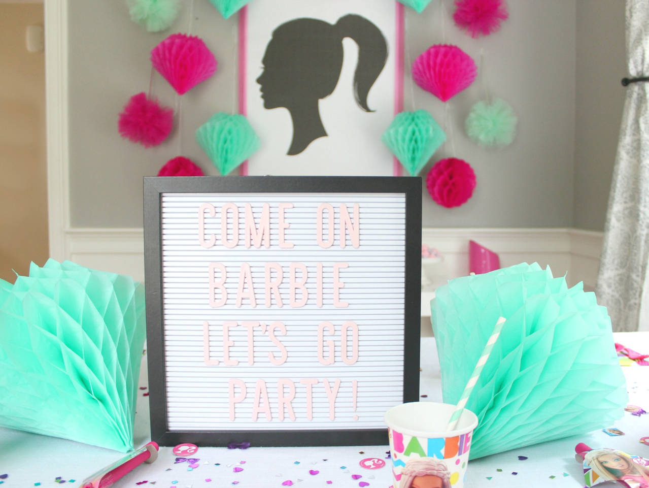 barbie party backdrop