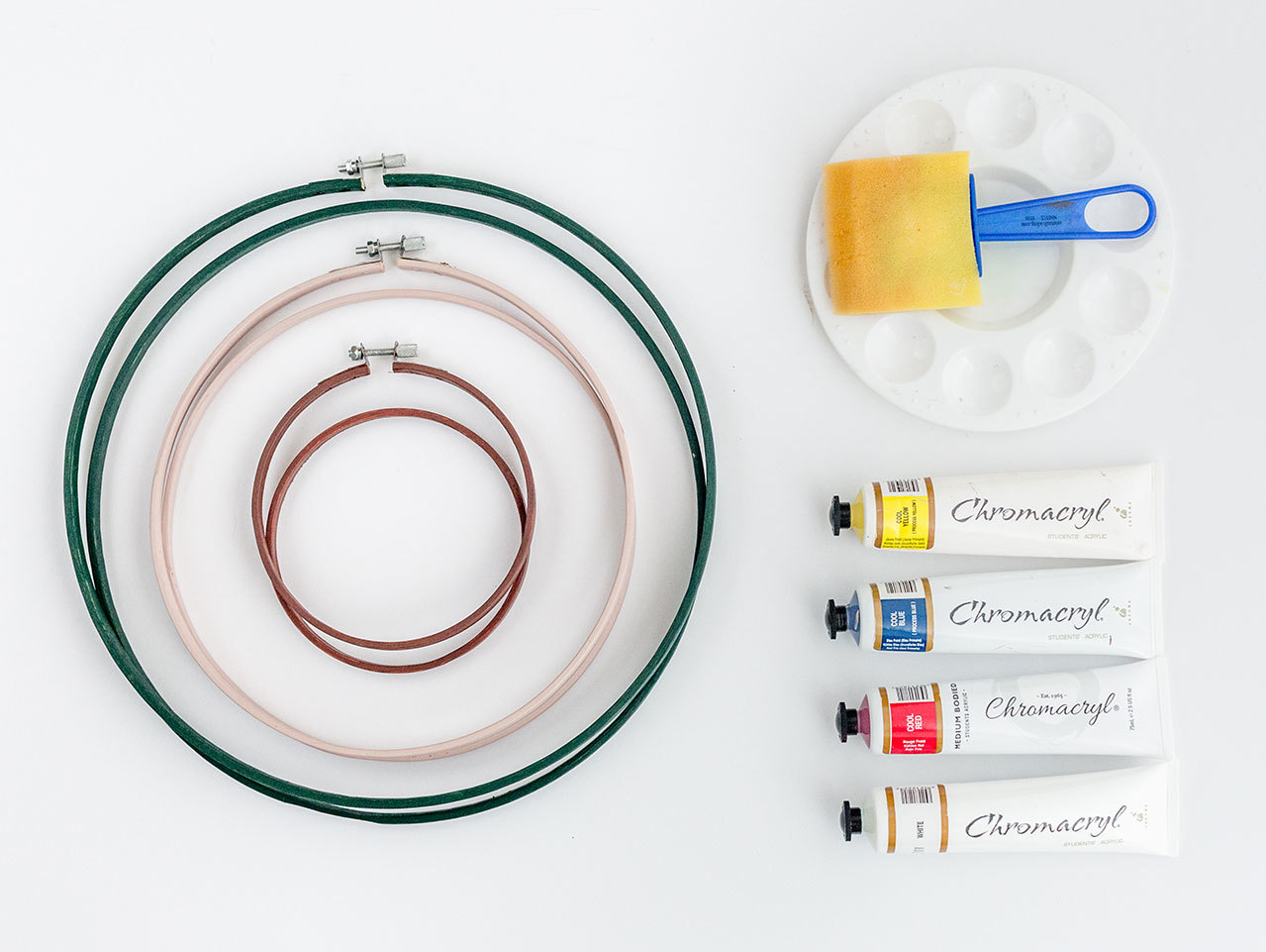 DIY Embroidery Hoop Earring Holder - Dream Green DIY