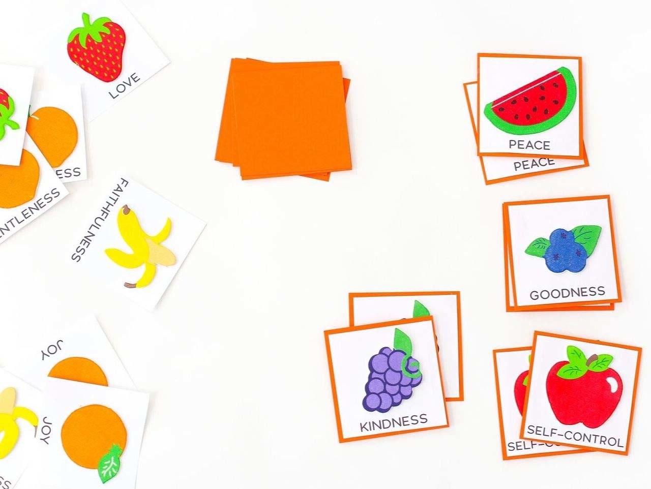 DIY Fruit of the Spirit Matching Game | Fun365