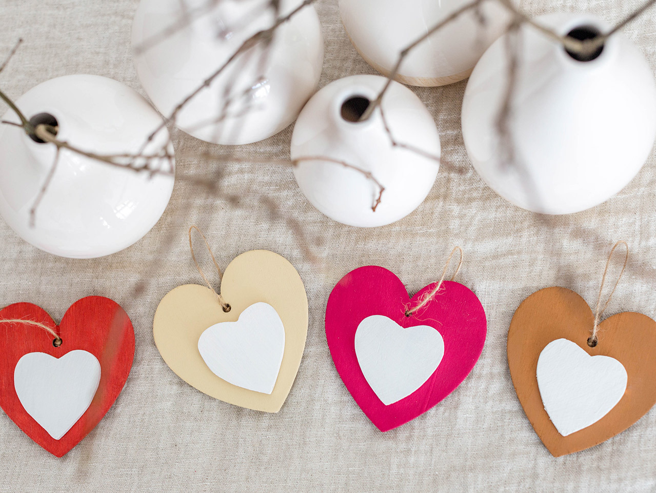 DIY Unfinished Wood Mini Hearts - 50 Pc.