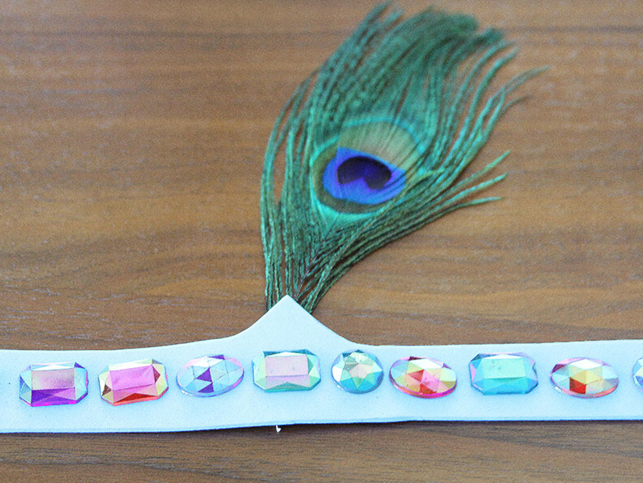 peacock feather headband diy