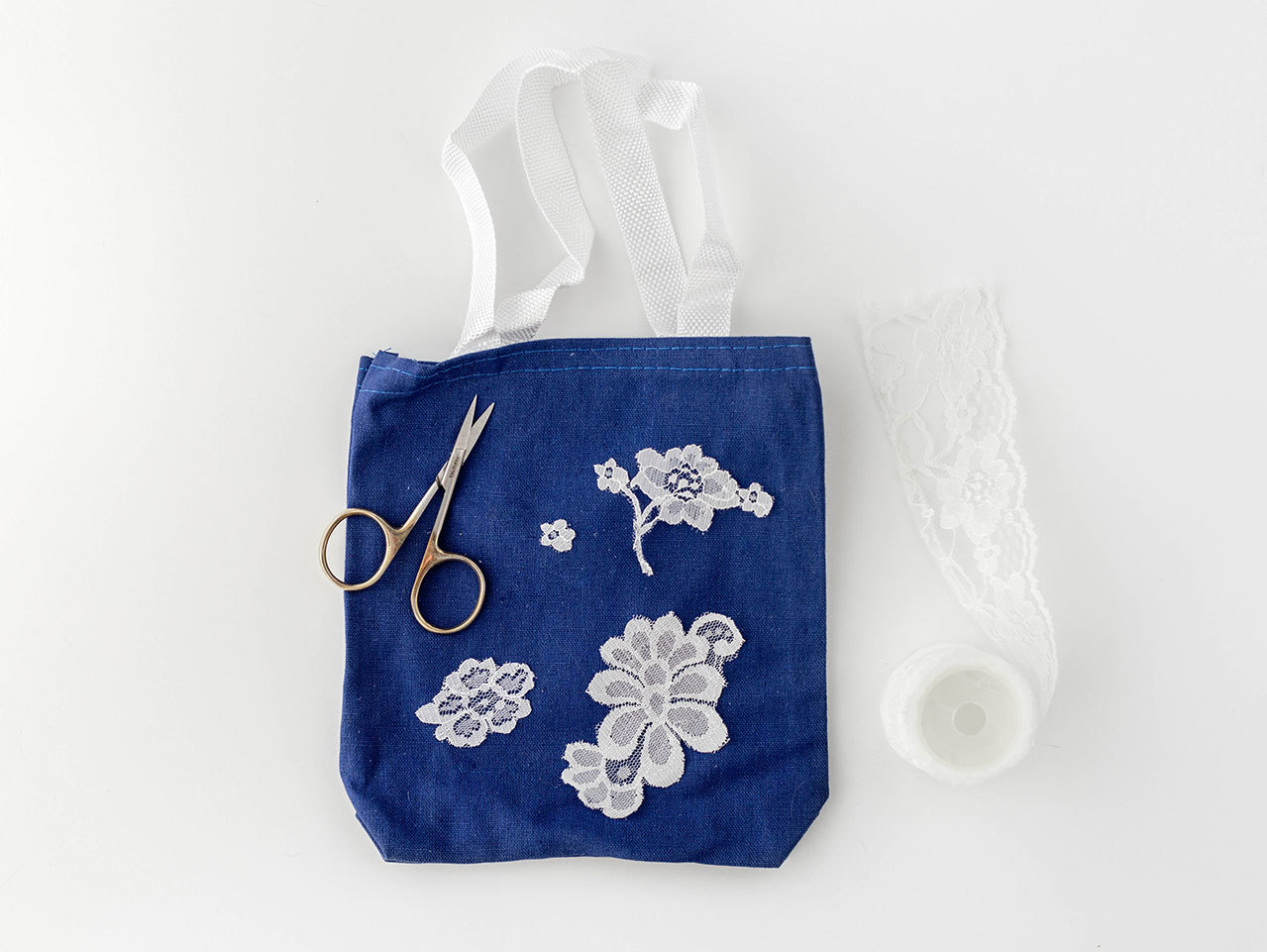 Cotton Canvas Sling Bag White+ phulkari Lace - Bags and Belts Women  Accessories | World Art Community