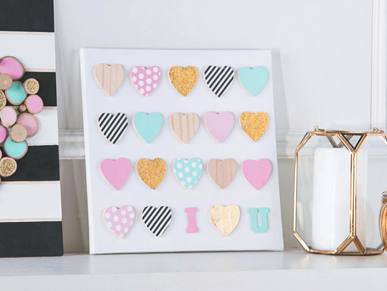 DIY Mini Wooden Heart Canvas  Wooden hearts crafts, Crafts, Wood