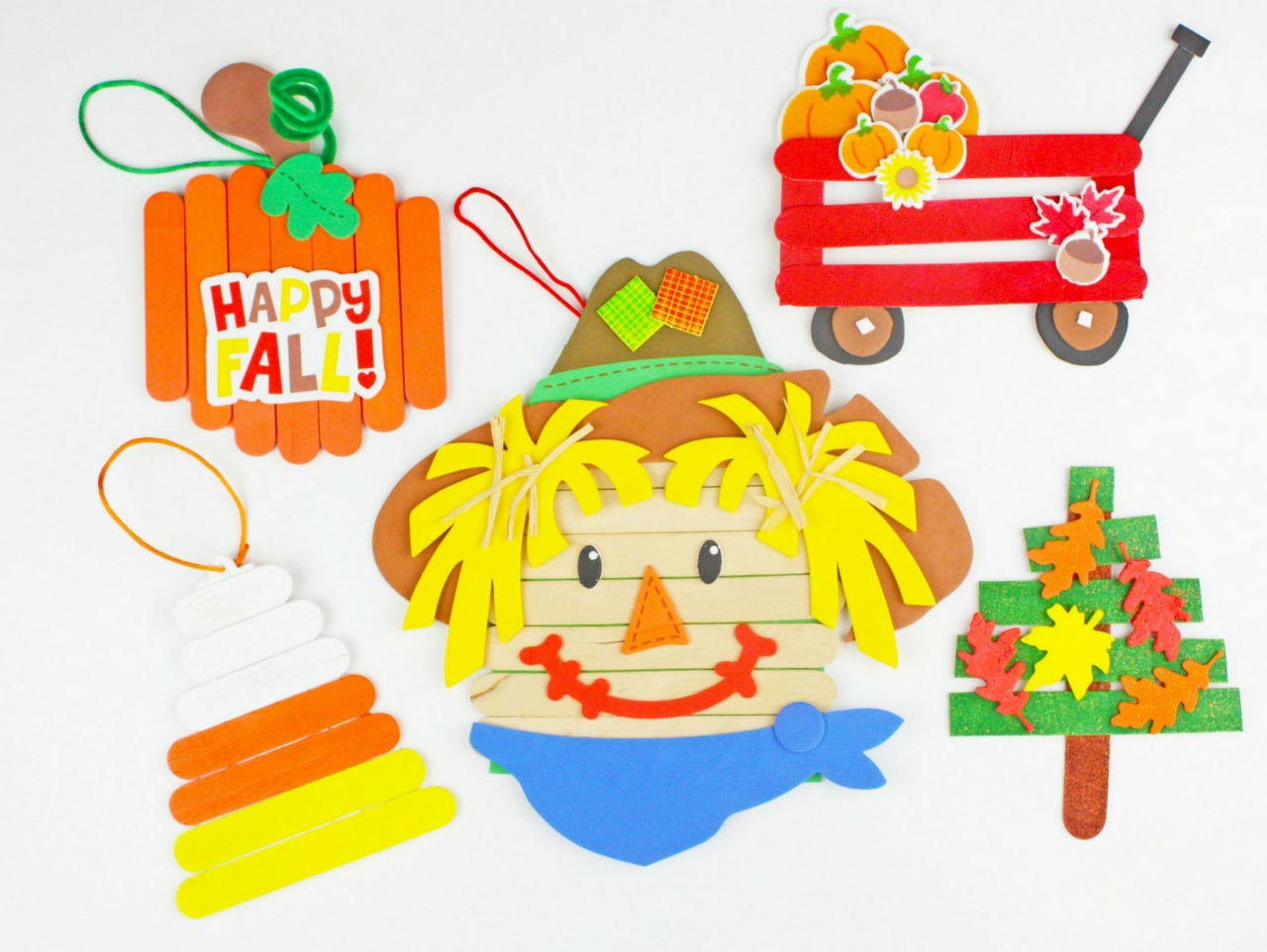 Fall Popsicle Stick crafts for Kids - Crafts By Ria