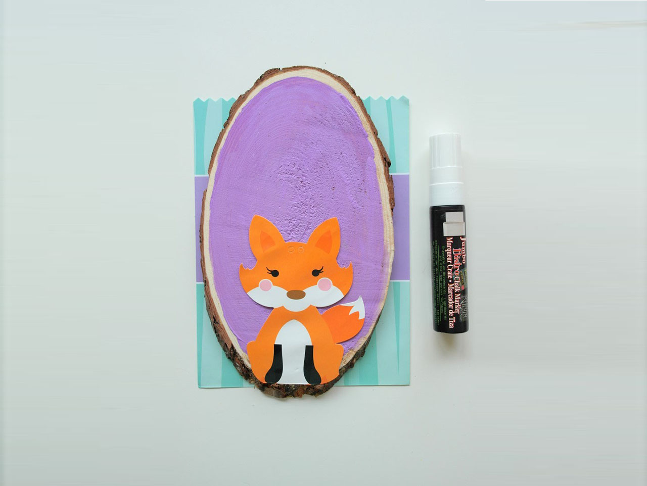 Lil Fox DIY Wood Slab Plaque | Fun365