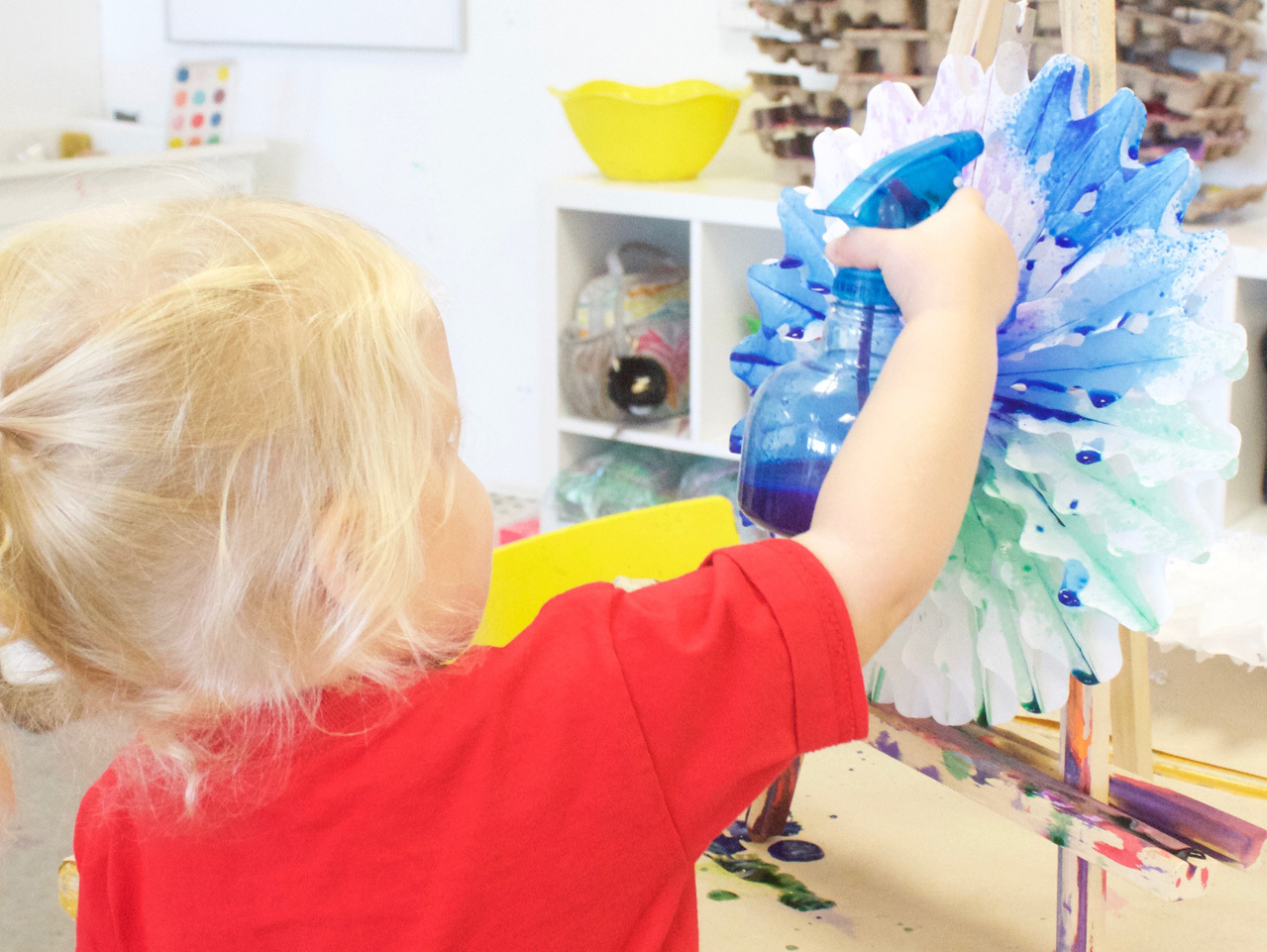 Tissue Paper Fans Toddler Craft | Fun365