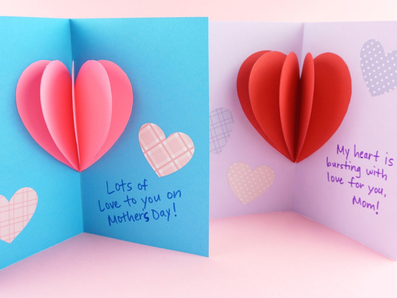 DIY Pop-Up Heart Mother's Day Card