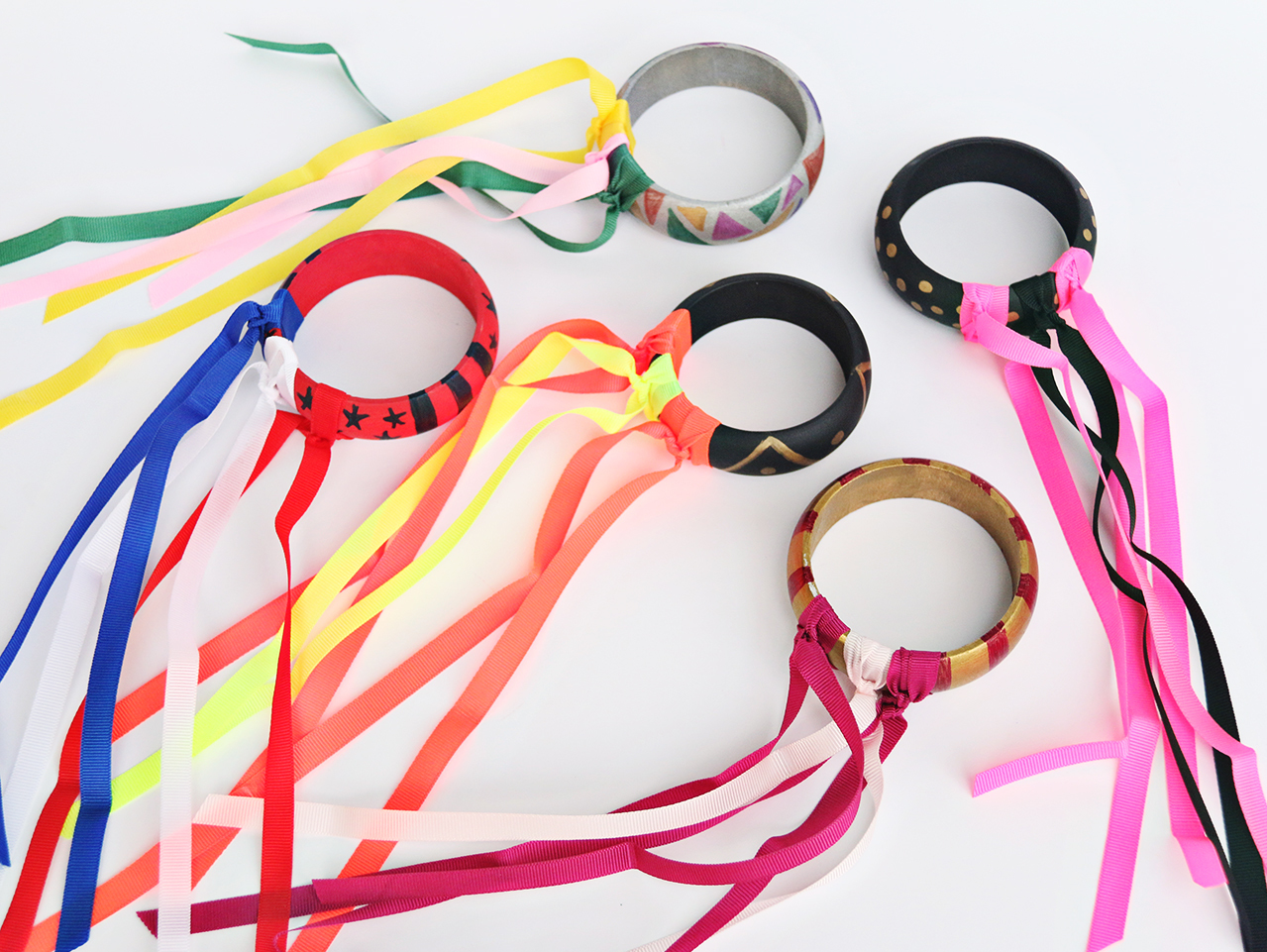 DIY Wood Bracelet Ribbon Dancers | Fun365