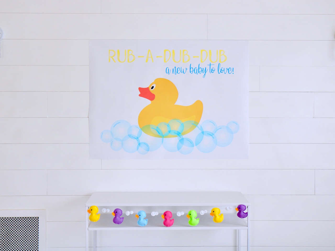 RUBBER DUCKY YOU'RE THE ONE Sign Duck Theme Room Plaque Wood U Pick Color