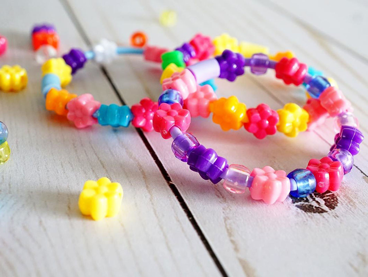 Spring Pony Bead Bracelets | Fun365