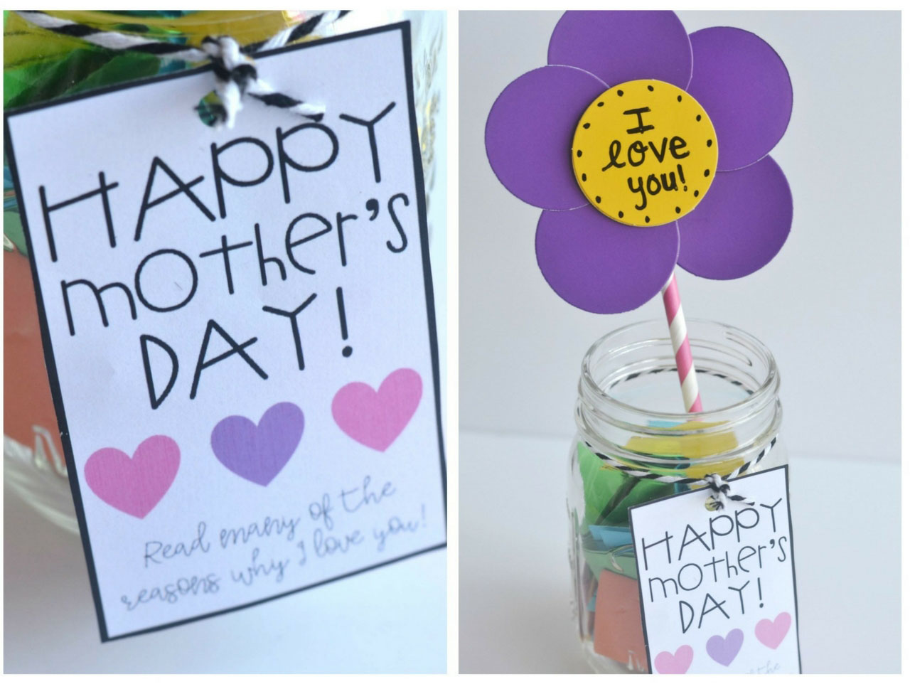 100 Reasons I Love Mom Gifts for Mom From Daughter Thank You Notes for Mom  in a Jar Mother Daughter Gift DIY Thoughtful Gifts for Mom (Instant  Download) 